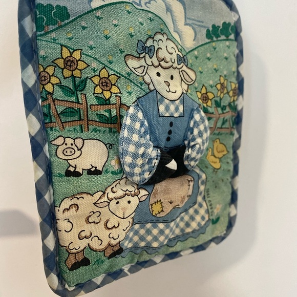 2/$15 Vintage 1993 90s 3D Farm Sheep Pot Holder - Picture 3 of 7